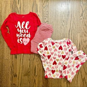 Carter’s girls 5T pajama sets